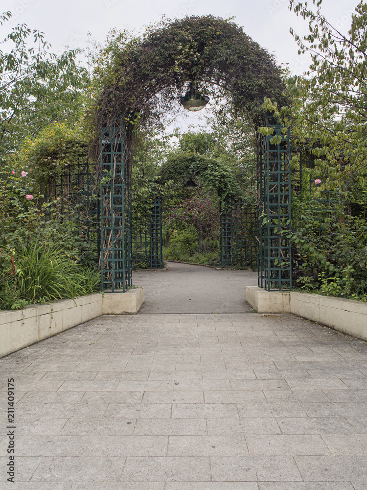 Ivy Covered Arch in Paris Park