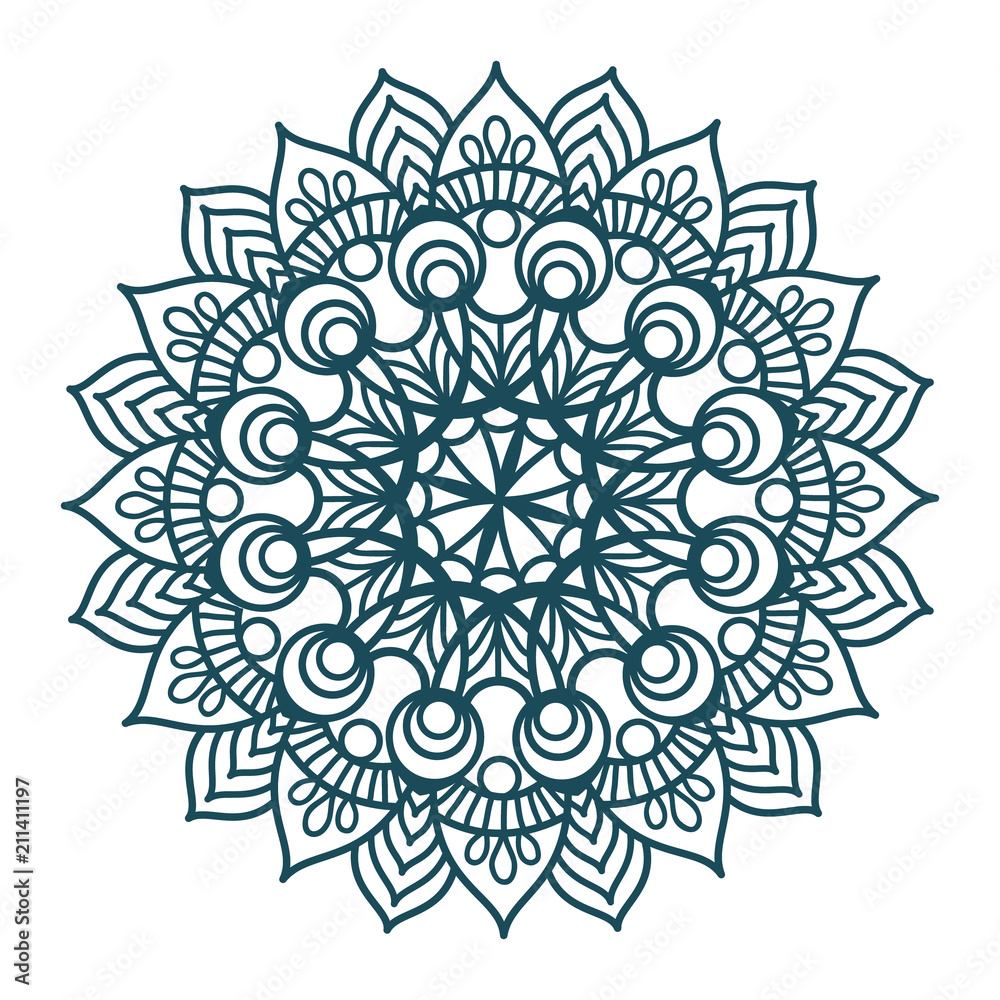 Dark blue Pattern Vector flower Mandala. Design elements. Coloring book page. Oriental circle pattern, Islam, Arabic, Indian, Floral mandala Isolated on White. Dark blue Pattern Vector flower Mandala. Design elements. Coloring book page. Oriental circle pattern, Islam, Arabic, Indian, Floral mandala Isolated on White.