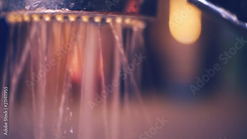 Wallpaper Mural shower head from which jets of water are poured Torontodigital.ca