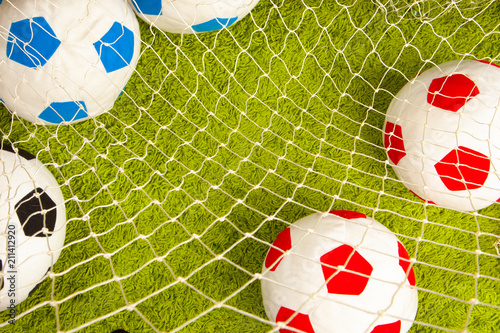 Football balls. Football pi...