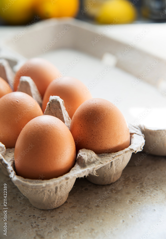 Organic Eggs in Paper Carton Organic Eggs in Paper Carton