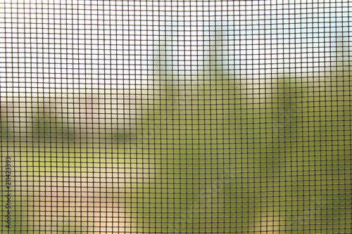 Mosquito net for window. Close-up. Background. Texture.
