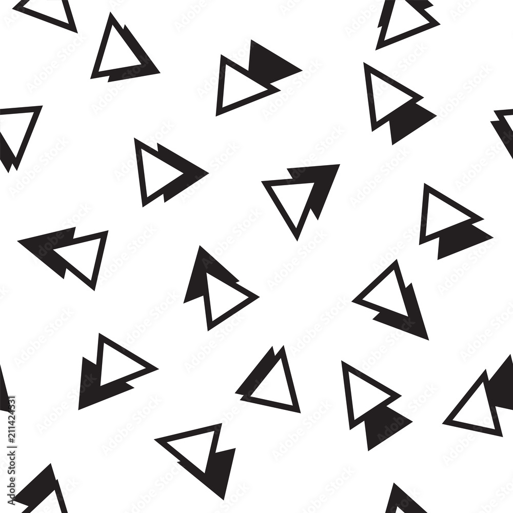 DOUBLE TRIANGLE TEXTURE. GEOMETRIC SEAMLESS VECTOR PATTERN. MEMPHIS ART DESIGN DOUBLE TRIANGLE TEXTURE. GEOMETRIC SEAMLESS VECTOR PATTERN. MEMPHIS ART DESIGN