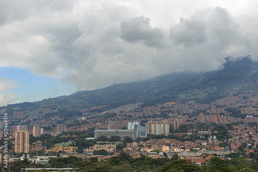 Aerial View on medellin, colombia
