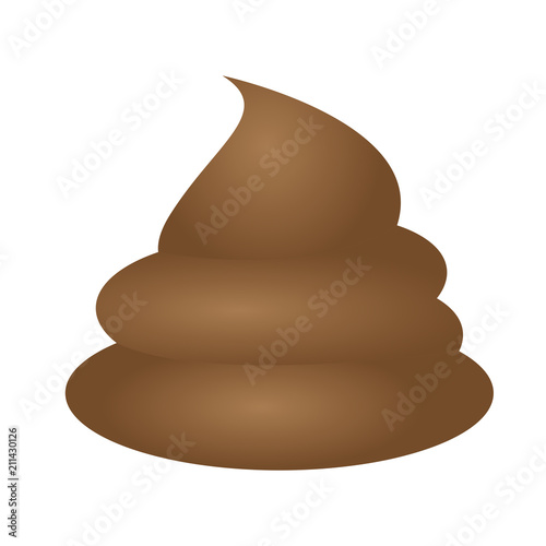 Isolated poop icon