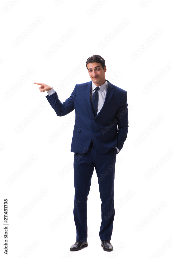Young businessman isolated on white background Young businessman isolated on white background