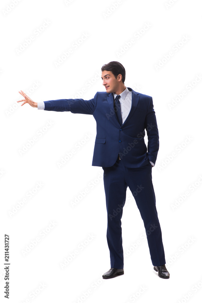 Young businessman isolated on white background Young businessman isolated on white background