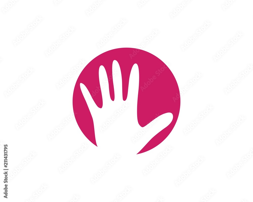 Fototapeta premium Hand Care Logo Template