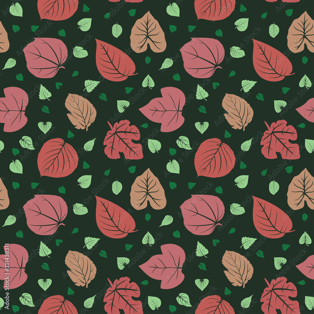 Seamless Pattern Soft Repeating Floral Leaf Nature Seamless Pattern Soft Repeating Floral Leaf Nature