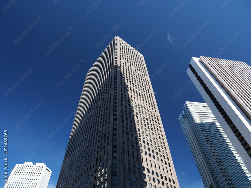 Tokyo, Japan-June 30, 2018:There was a water treatment plant on the west of Shinjuku station. After relocation of the plant in 1965, many skyscrapers have started to be built.
