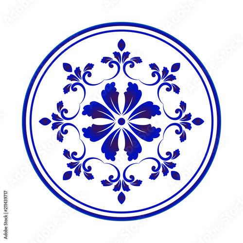 flower round design