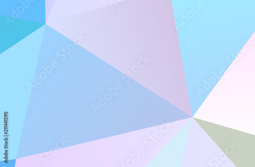 The combination of colored geometric shapes. Minimal design. Light Pink, Blue color 