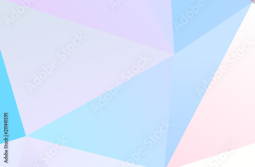 The combination of colored geometric shapes. Minimal design. Light Pink, Blue color 