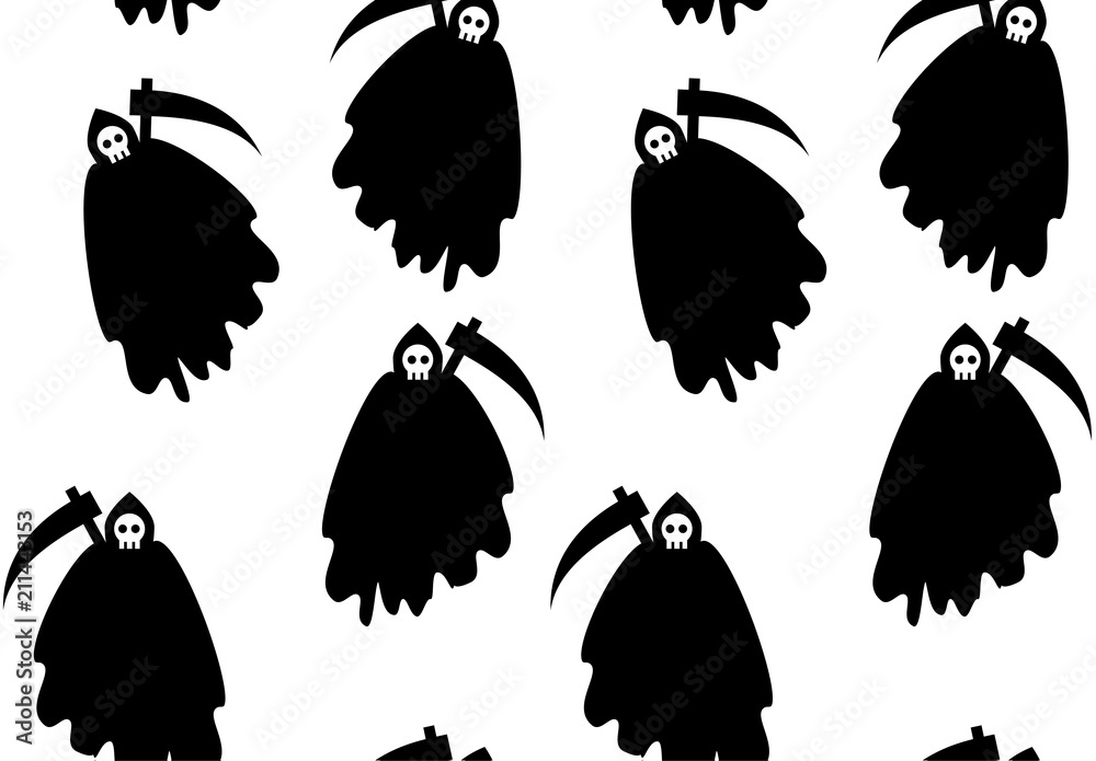 Obraz premium demon of death seamless pattern