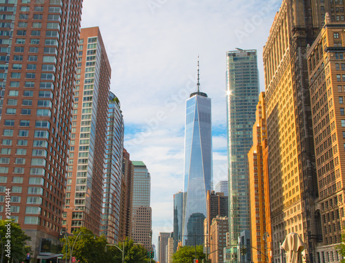 New York City skyscraper in lower Manhattan