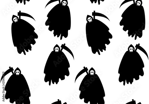 demon of death seamless pattern