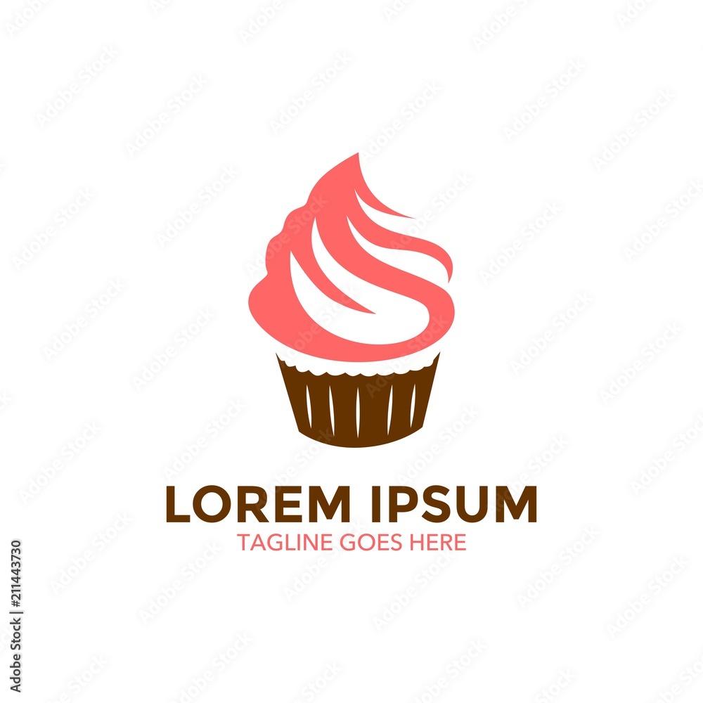 unique bakery logo template. cake unique bakery logo template. cake