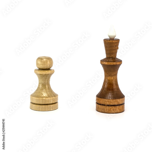 Chess. Chessmen. King and Pawn