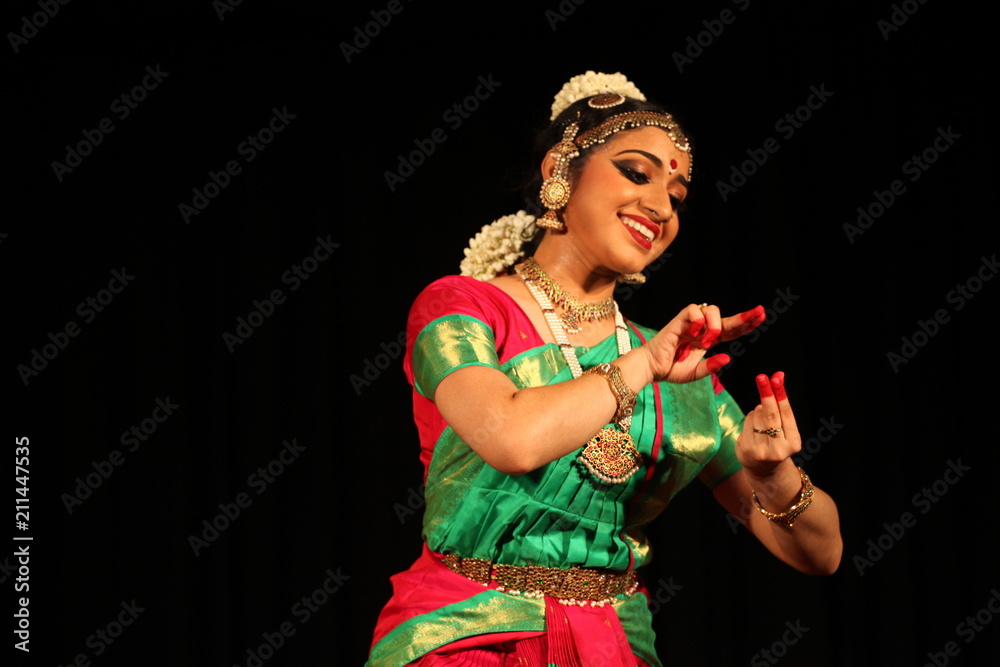 bharathanatyam is one of the classical dance forms of india,from the state of tamil nadu.the picture is from a stage performance bharathanatyam is one of the classical dance forms of india,from the state of tamil nadu.the picture is from a stage performance