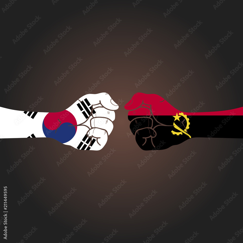 Conflict between countries: South Korea vs Angola