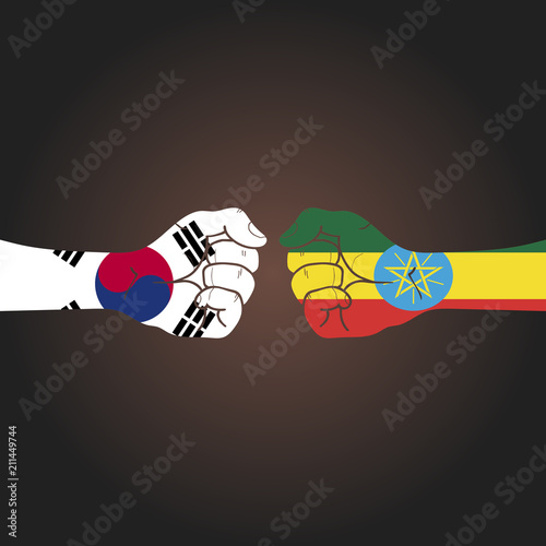 Conflict between countries  South Korea vs Ethiopia
