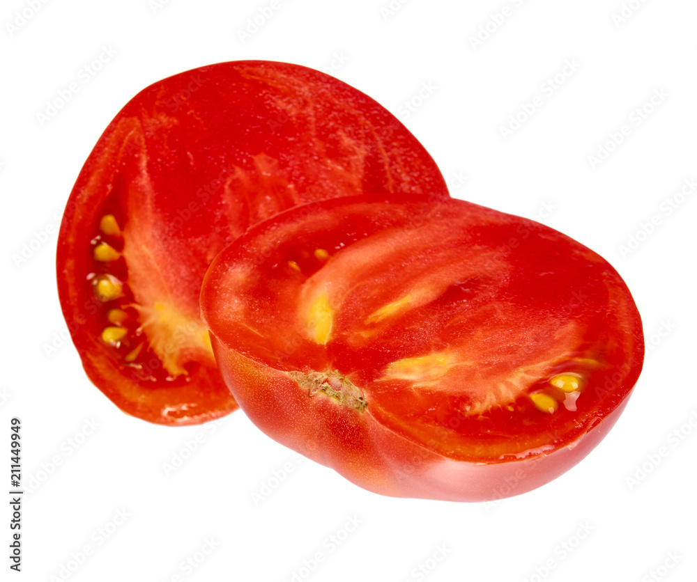Fresh organic red tomato isolated on the white background. Fresh organic red tomato isolated on the white background.
