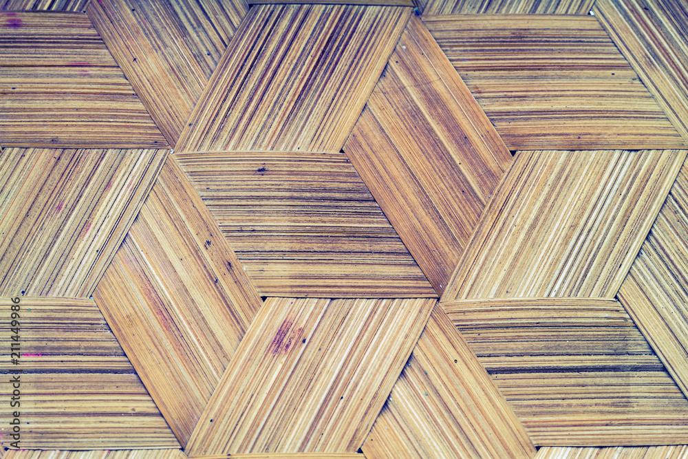 Obraz premium Weave pattern of bamboo background