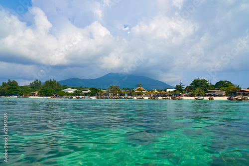 beach with picture perfect water in Philippines 