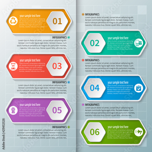 Abstract 3D Paper Infographics