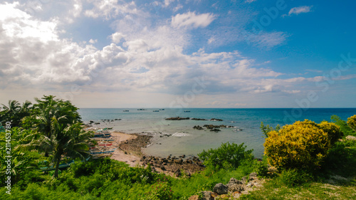 Top view overlooking the island below