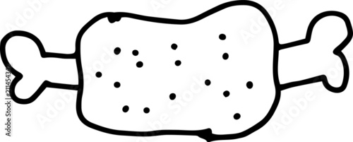 Children of graffiti-style bony chops