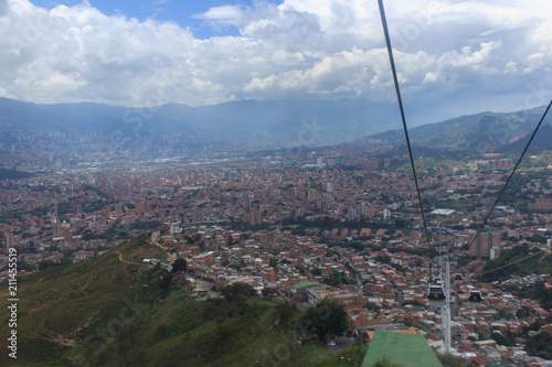 Foto Aerial view on medellin, colombia