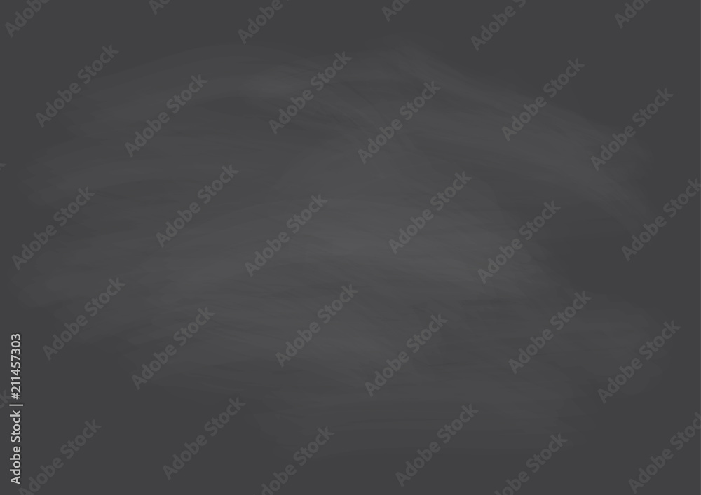 Empty chalkboard with faded chalk for background decoration or design. Back to school concept.