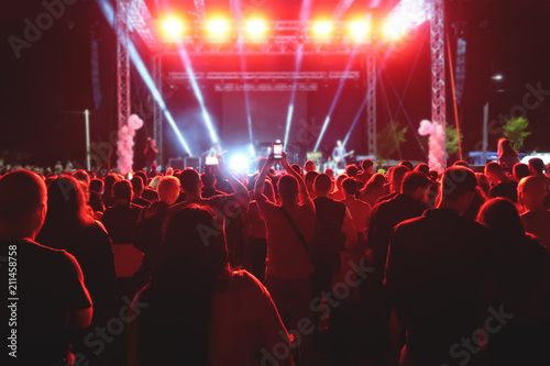 Crowd of people in a concert
