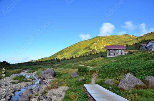 Minamiryuusanso under the blue sky in Hakusan
