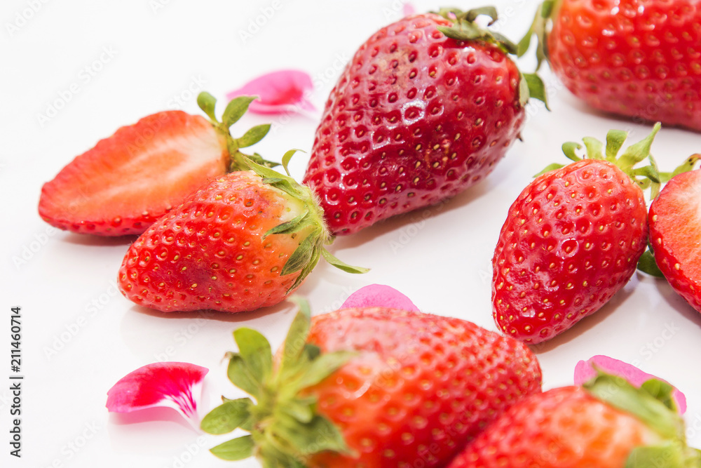 summer fruits, strawberries isolated summer fruits, strawberries isolated