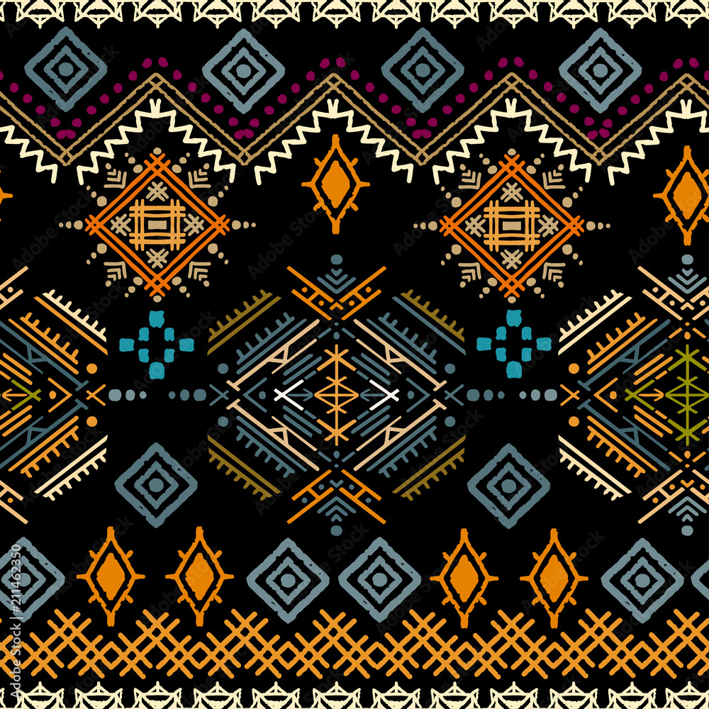 Ethno seamless ornament Ethno seamless ornament