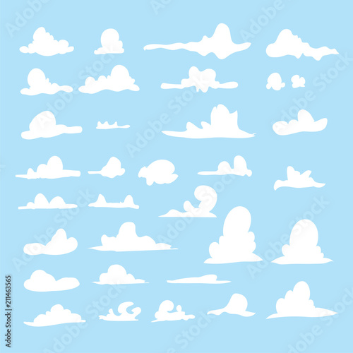 cloud vector collection design