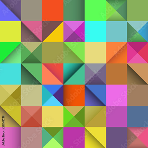 Rectangle seamless pattern, vector abstract background
