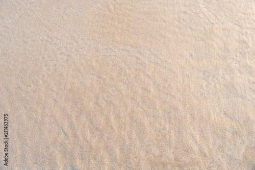 Wet sand beach texture for background
