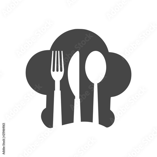 Chef cook logo icon 