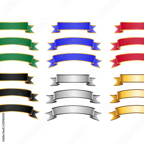 Banderolen in verschiedenen Ausführungen und Farben