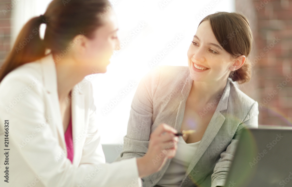 female business partners to discuss joint project female business partners to discuss joint project