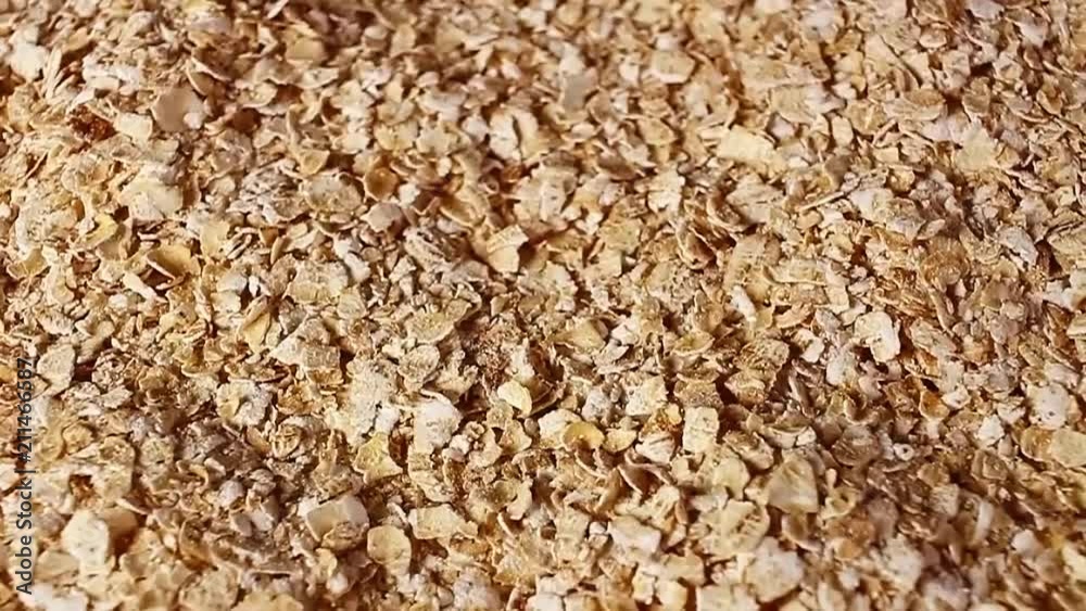Cereal grains rotating pattern macro texture background backdrop footage video. Cereal grains rotating pattern macro texture background backdrop footage video.