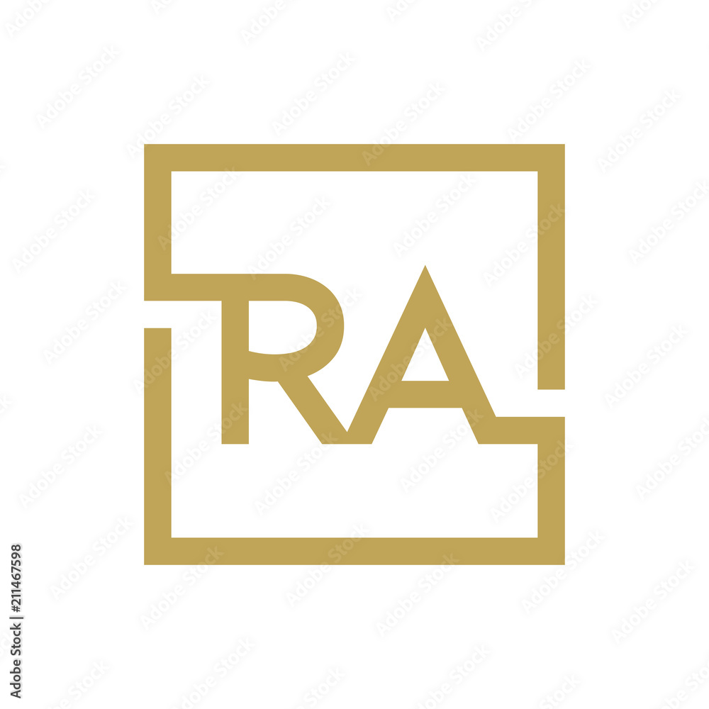 two letter logo line square RA TO RZ two letter logo line square RA TO RZ