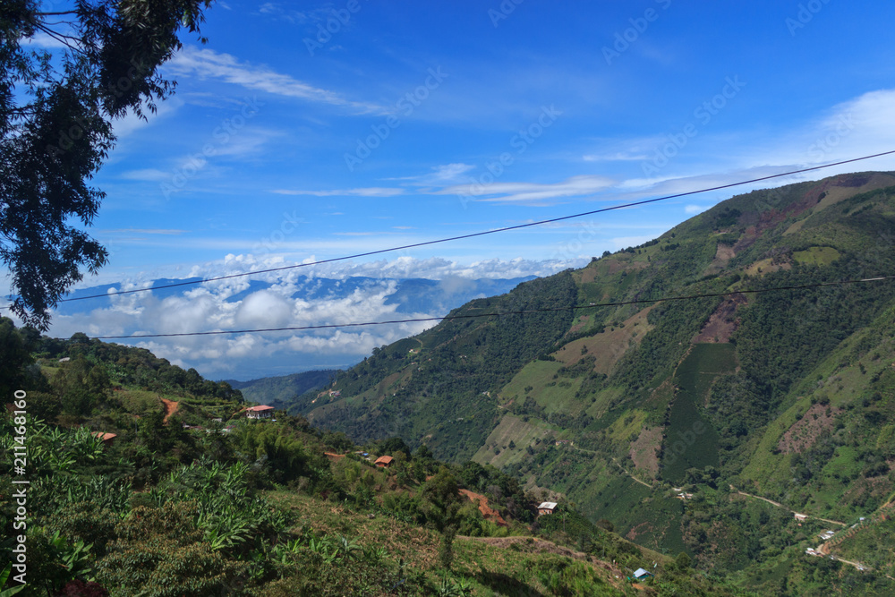 view on the colombian andes