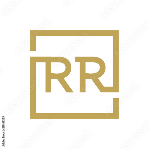 two letter logo line square RA TO RZ