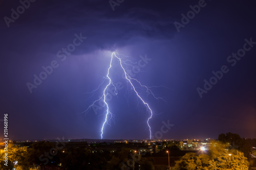 Large Lightning Strike to ground