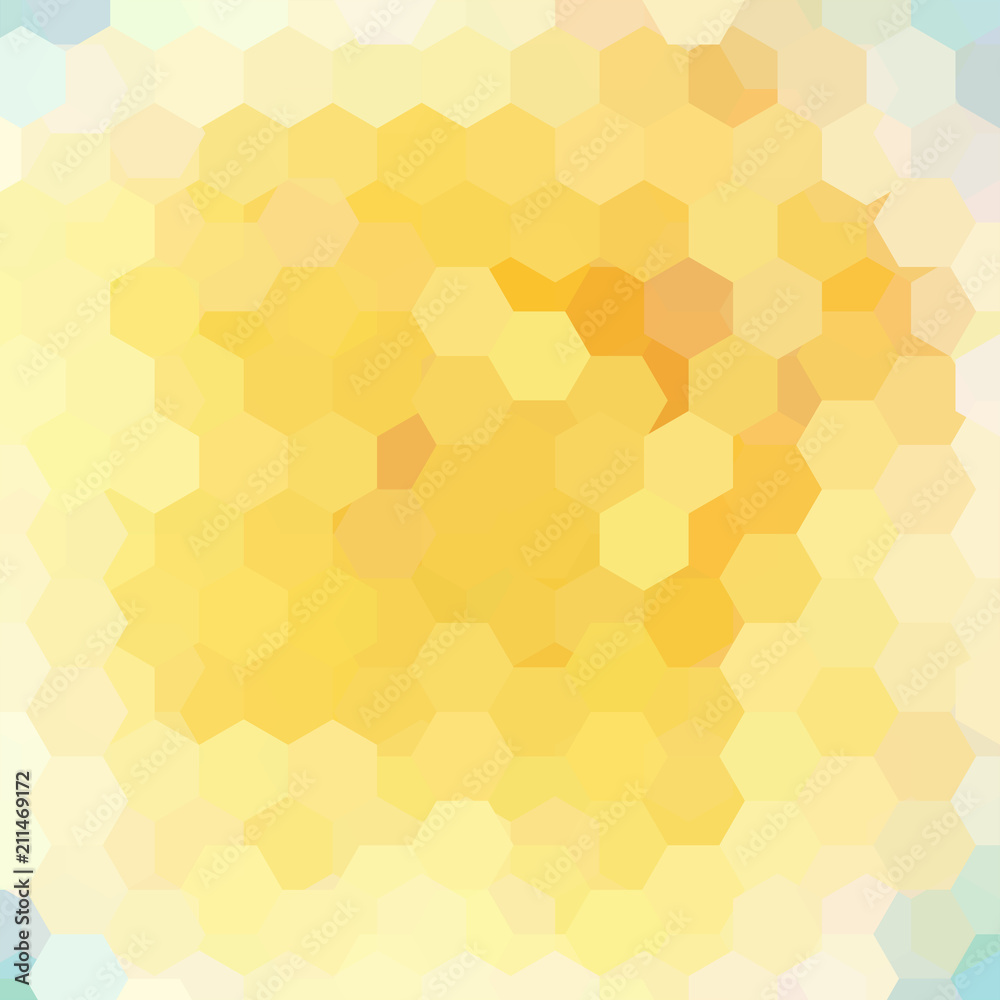 Background of geometric shapes. Yellow mosaic pattern. Vector EPS 10. Vector illustration Background of geometric shapes. Yellow mosaic pattern. Vector EPS 10. Vector illustration
