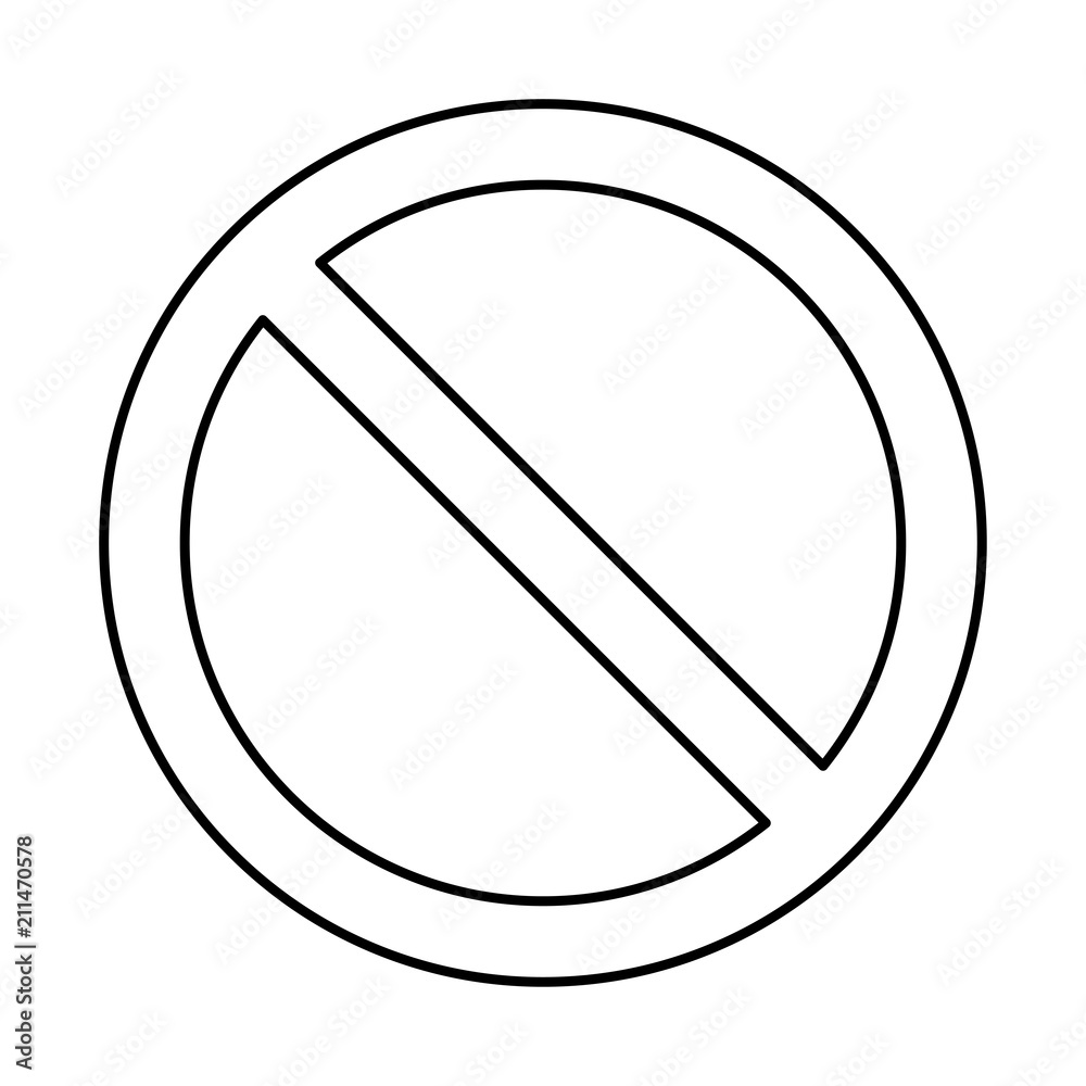 no sign, prohibition symbol design isolated on white background no sign, prohibition symbol design isolated on white background